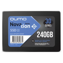 SSD жесткий диск 240GB QUMO Novation TLC 3D  2,5"/7 mm R/W 530/450 SM2258XT/SM2259XT OEM