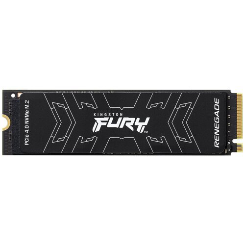 Kingston SSD Fury Renegade, 2000GB, M.2 22x80mm, NVMe, PCIe 4.0 x4, 3D TLC, R/W 7300/7000MB/s, IOPs 1 000 000/1 000 000, TBW 2000, DWPD 0.55, with Heat Spreader (5 лет)