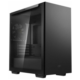 Корпус Deepcool MACUBE 110 BK без БП, боковое окно (закаленное стекло), черный, mATX