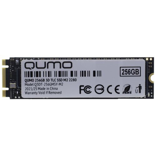 SSD жесткий диск 240GB M2 2280 QUMO Novation TLC 3D R/W 560/530; 52K/72K IOPS; MAS11