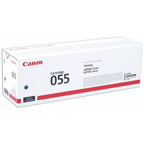 Картридж лазерный Canon 055 C 3015C002 голубой (2100стр.)