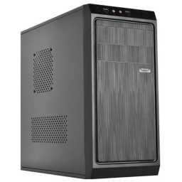 Корпус Miditower ExeGate XP-401 Black, ATX, <XP350, Black,120mm>, 2*USB, Audio