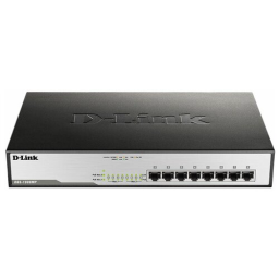 Коммутатор D-Link DGS-1008MP/B1A 8G 8PoE 125W неуправляемый