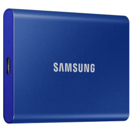 Твердотельный накопитель Samsung External SSD T7, 500GB, USB Type-C, R/W 1000/1050MB/s, Blue