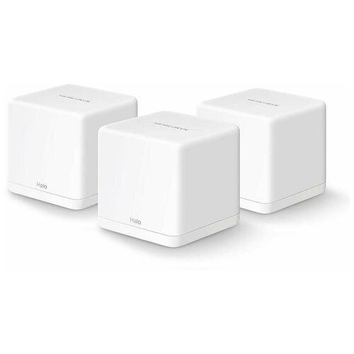 Бесшовный Mesh роутер Mercusys Halo H30G(3-pack) AC1300 10/100/1000BASE-TX белый (упак.:3шт)