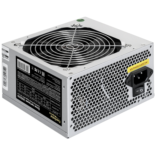 Блок питания 550W ExeGate UNS550, ATX, 12cm fan, 24p+4p, 6/8p PCI-E, 3*SATA, 2*IDE, FDD