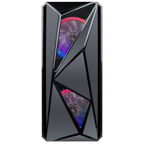 Корпус 1STPLAYER FIREROSE F4 / ATX, tempered glass side panels / 3x 120mm LED fans inc. / F4-3R1