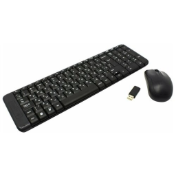 Комплект кл-ра+мышь беспров. Logitech MK220 black (USB, 104 клавиши) (920-003169)