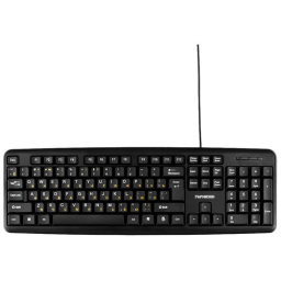 Клавиатура проводная Гарнизон GK-100XL black (USB, 104 клавиши, 2м) GK-100XL