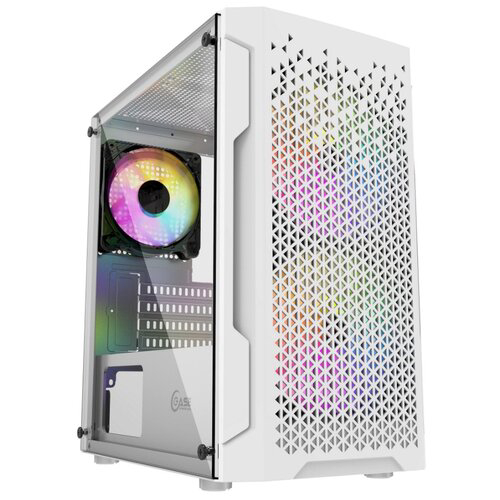 Корпус Powercase Mistral Micro Z3W Mesh LED Minitower White CMIMZW-L3