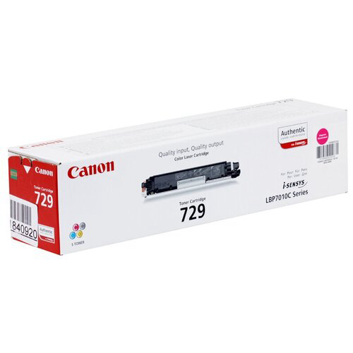 Картридж лазерный Canon 729M 4368B002 пурпурный (1000стр.) для Canon i-Sensys LBP-7010C/7018C