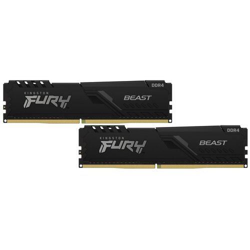 Оперативная память Kingston Fury Beast DDR4 2x16Gb KF437C19BB1K2/32