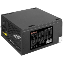 Блок питания 550W ExeGate 550PPE, ATX, black, APFC, 12cm, 24p+(4+4)p PCI-E, 3*IDE, 5*SATA, FDD