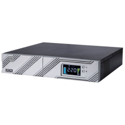 UPS POWERCOM SRT-1000A, line-interactive, 1000VA, 900W, LCD, Rack / Tower, 8 IEC320 C13 sockets with redundant power supply, USB, RS-232, SNMP card slot, EPO, RJ45 protection, WxDxH 428x453x84mm., Weight 16.8kg .