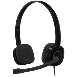 Наушники Logitech H151 [накладные, открытые, 20-20000 Гц, микр., каб. 1.8м, 3.5мм]