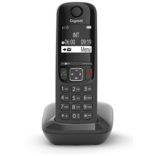 Р/Телефон Dect Gigaset AS690 RUS SYS черный АОН