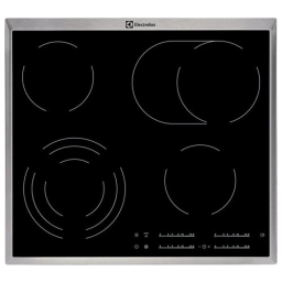 Встраиваемая варочная поверхность ELECTROLUX/ электрическая, 60 см, серебристая рамка, черный цвет