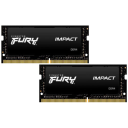 Оперативная память 32Gb DDR4 2666MHz Kingston Fury Impact SO-DIMM (KF426S15IB1K2/32) (2x16Gb KIT)