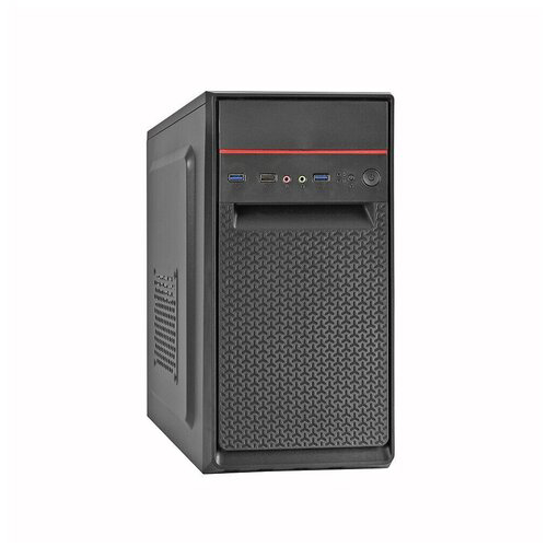 Корпус Minitower ExeGate BAA-107U Black, mATX, <AAA400, 80mm>, 1*USB+2*USB3.0, Audio