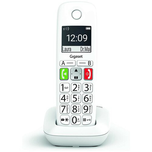 Трубка доп. Dect Gigaset E290HX HSB RUS белый для E290