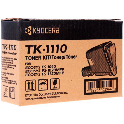 Картридж лазерный Kyocera TK-1110 1T02M50NXV черный (2500стр.) для Kyocera FS-1040/1020/1120