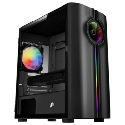 Корпус 1STPLAYER INFINITE SPACE IS3 Black / mATX, TG / 1x120mm RGB fan inc. / IS3-BK-1F2