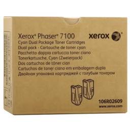 Картридж лазерный Xerox 106R02609 голубой (9000стр.) для Xerox Ph 7100