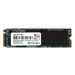 SSD жесткий диск 1TB PCIe Gen3x4 NVMe 1.3 M2 2280 QUMO Novation TLC 3D R/W 2100/1700 MB/s SM2263