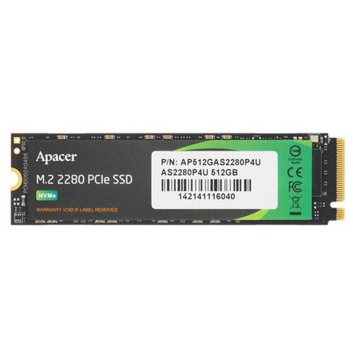 Твердотельный накопитель Apacer SSD AS2280P4U 512Gb M.2 PCIe Gen3x4