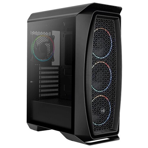 Корпус Aerocool Aero One Eclipse-G-BK-v1 черный без БП ATX 4x120mm 2x140mm 2xUSB3.0 audio bott PSU