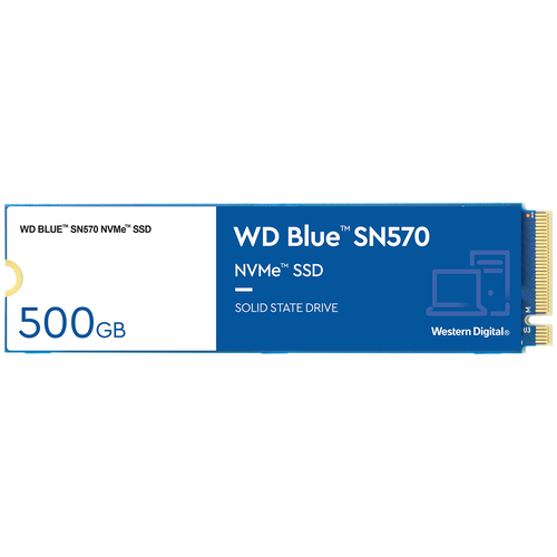 SSD жесткий диск M.2 2280 500GB BLUE WDS500G3B0C WDC