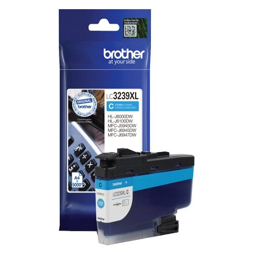 Картридж струйный Brother LC3239XLC голубой (5000стр.) для Brother HL-J6000DW/MFC-J5945DW