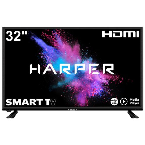 Телевизор HARPER 32R670TS (1366 x 768, HDMI, LAN, WiFi, USB, DVB-T2, Smart TV)