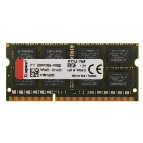 Оперативная память 8Gb DDR-III 1600MHz Kingston SO-DIMM (KVR16LS11/8WP)