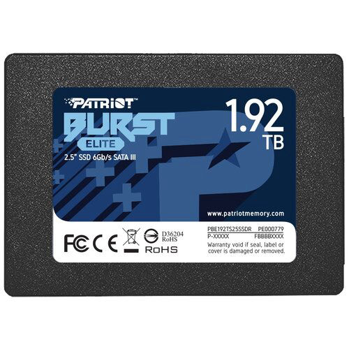 SSD диск PATRIOT Burst Elite 1,9ТБ (PBE192TS25SSDR)