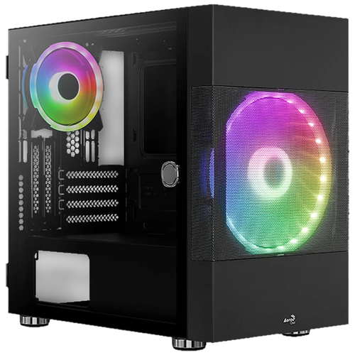 Корпус Aerocool Atomic-G-BK-v1 черный без БП mATX