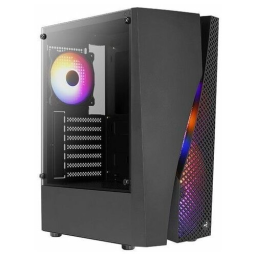 Корпус Mid-Tower Aerocool Wave-G-BK-v2 черный [закаленное стекло, 4 x 120 мм, 0.5 мм] [4711099470341]