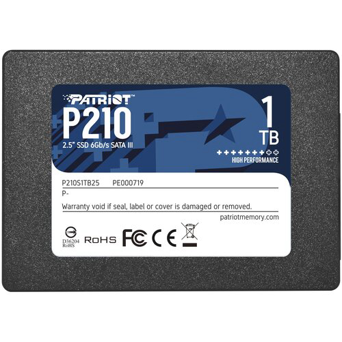 SSD жесткий диск SATA2.5" 1TB P210 P210S1TB25 PATRIOT