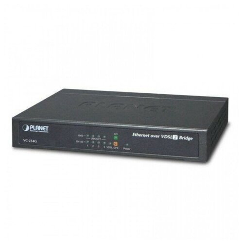 Конвертер PLANET VC-234 (100/100 Mbps Ethernet (4-Port LAN) to VDSL2 Bridge - 30a profile)