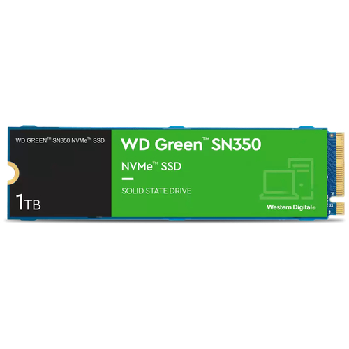 Накопитель SSD WD Original PCI-E x4 1Tb WDS100T3G0C Green SN350 M.2 2280