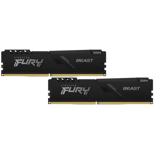 Kingston 8GB 3200MHz DDR4 CL16 DIMM (Kit of 2) FURY Beast Black