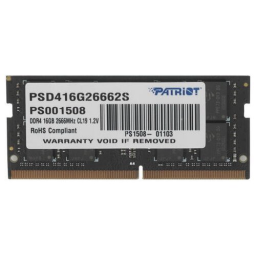 Оперативная память 16Gb DDR4 2666MHz Patriot SO-DIMM (PSD416G26662S)