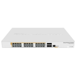 Сетевой коммутатор MIKROTIK Type L3 Стойка 24x10Base-T / 100Base-TX / 1000Base-T 4xSFP+ 1xRJ45 CRS328-24P-4S+RM