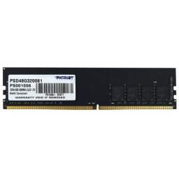 Модуль памяти PATRIOT Signature Line DDR4 Module capacity 8Гб 3200 МГц Множитель частоты шины 22 1.2