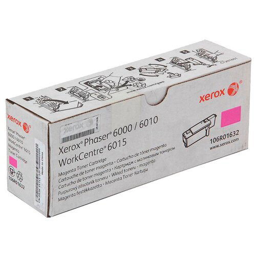 Картридж лазерный Xerox 106R01632 пурпурный (1000стр.) для Xerox Ph 6000/6010N/WC 6015