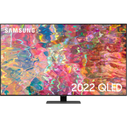 55" Телевизор Samsung QE55Q80BAUXCE, QLED, 4K Ultra HD, серебристый, СМАРТ ТВ, Tizen OS