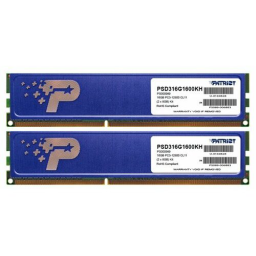 DDR 3 DIMM 16Gb (8GBx2) PC12800, 1600Mhz, PATRIOT Signature (PSD316G1600KH) (retail)