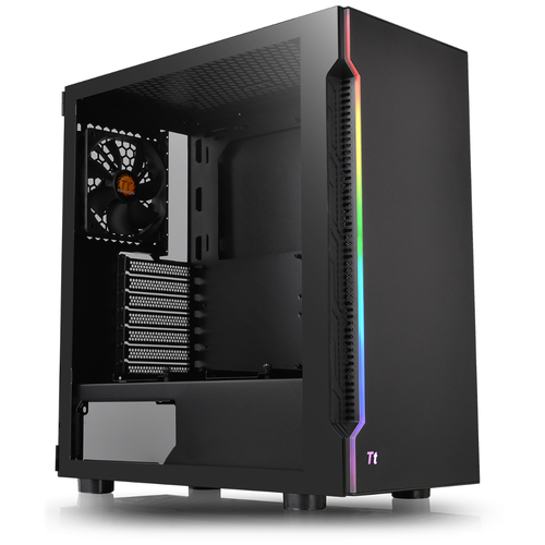 Корпус Thermaltake H200 TG RGB черный без БП ATX 2xUSB3.0 audio bott PSU