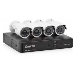 Комплект видеонаблюдения FALCON EYE  8CH + 4CAM KIT FE-1108MHD SMAR 8.4