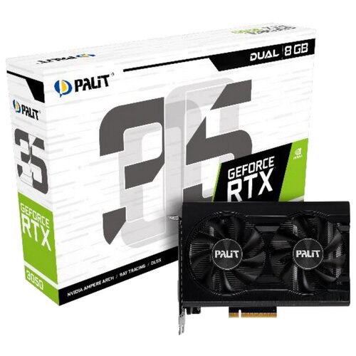 Видеокарта PALIT RTX3050 DUAL 8G (NE63050018P1-1070D)